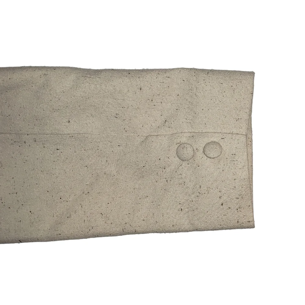 Naturelle George Georgiou Tan Beige 100% Silk Blazer Sz XS Western Style Jacket - Picture 10 of 16